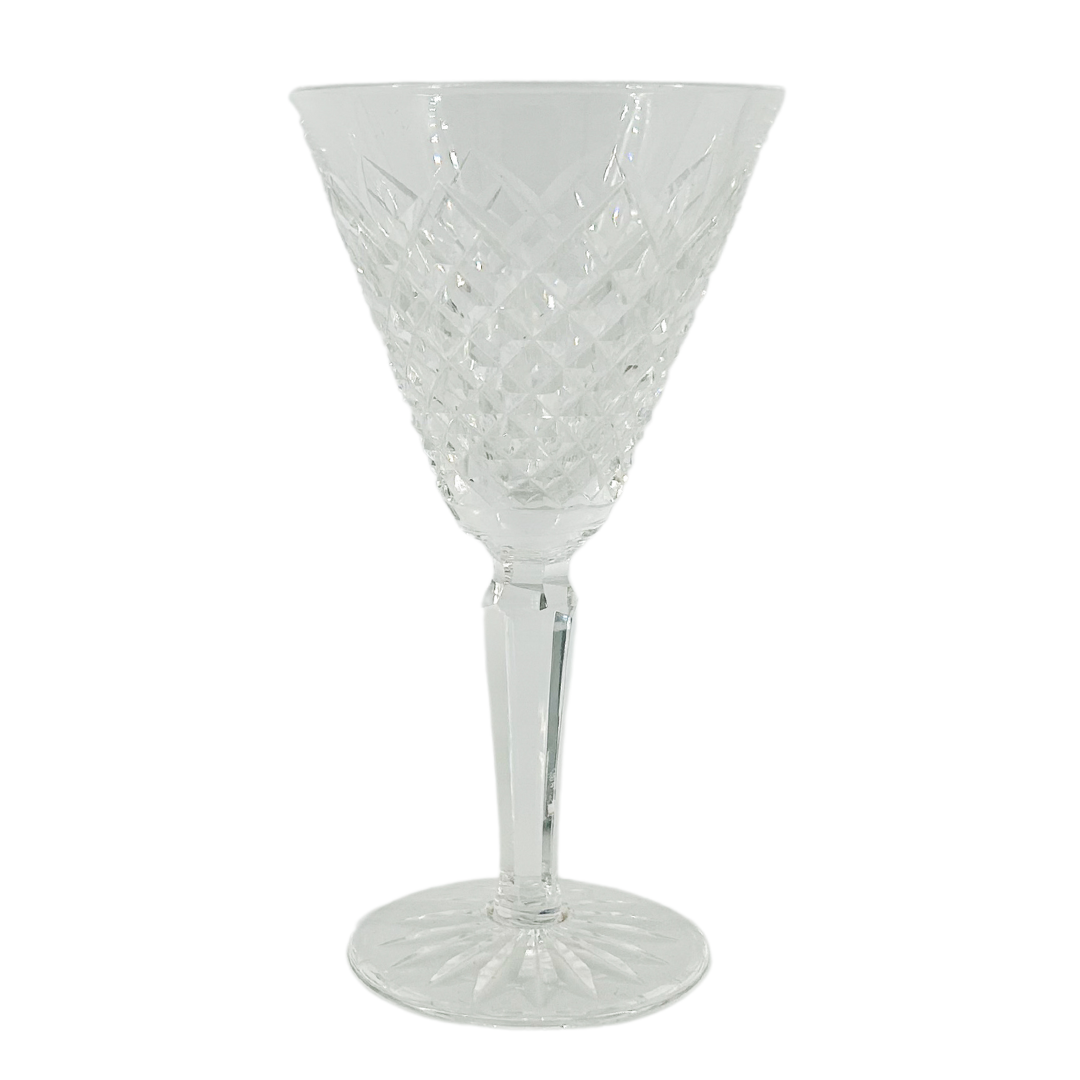 Waterford Crystal : Set 6 "Tyrone" crystal wine stemware