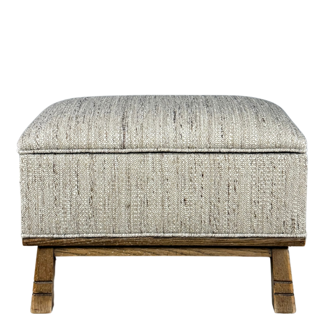 1930s Danish : upholstered 24" benches with storage