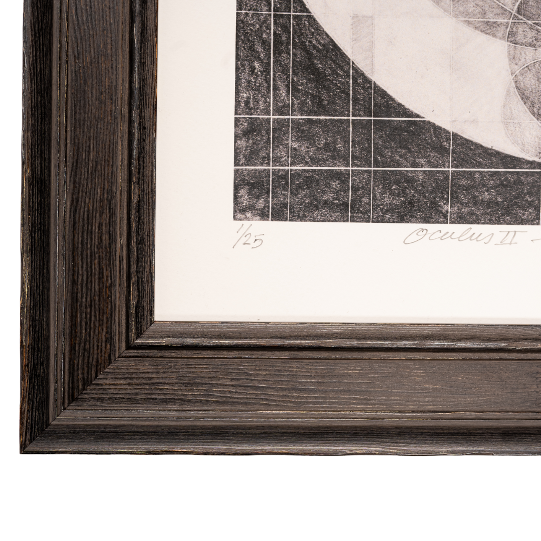 David Dew Bruner : "Oculus II" digital print on archival paper, Framed