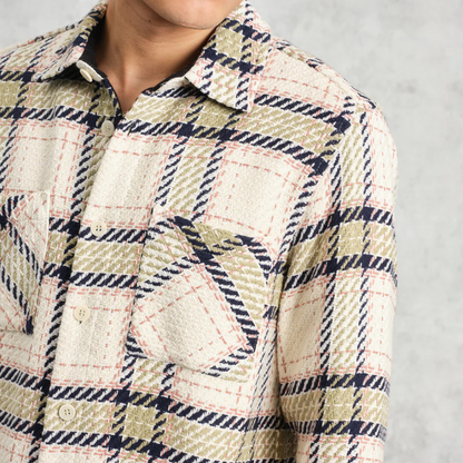 Wax London : Whiting Harp Check Overshirt