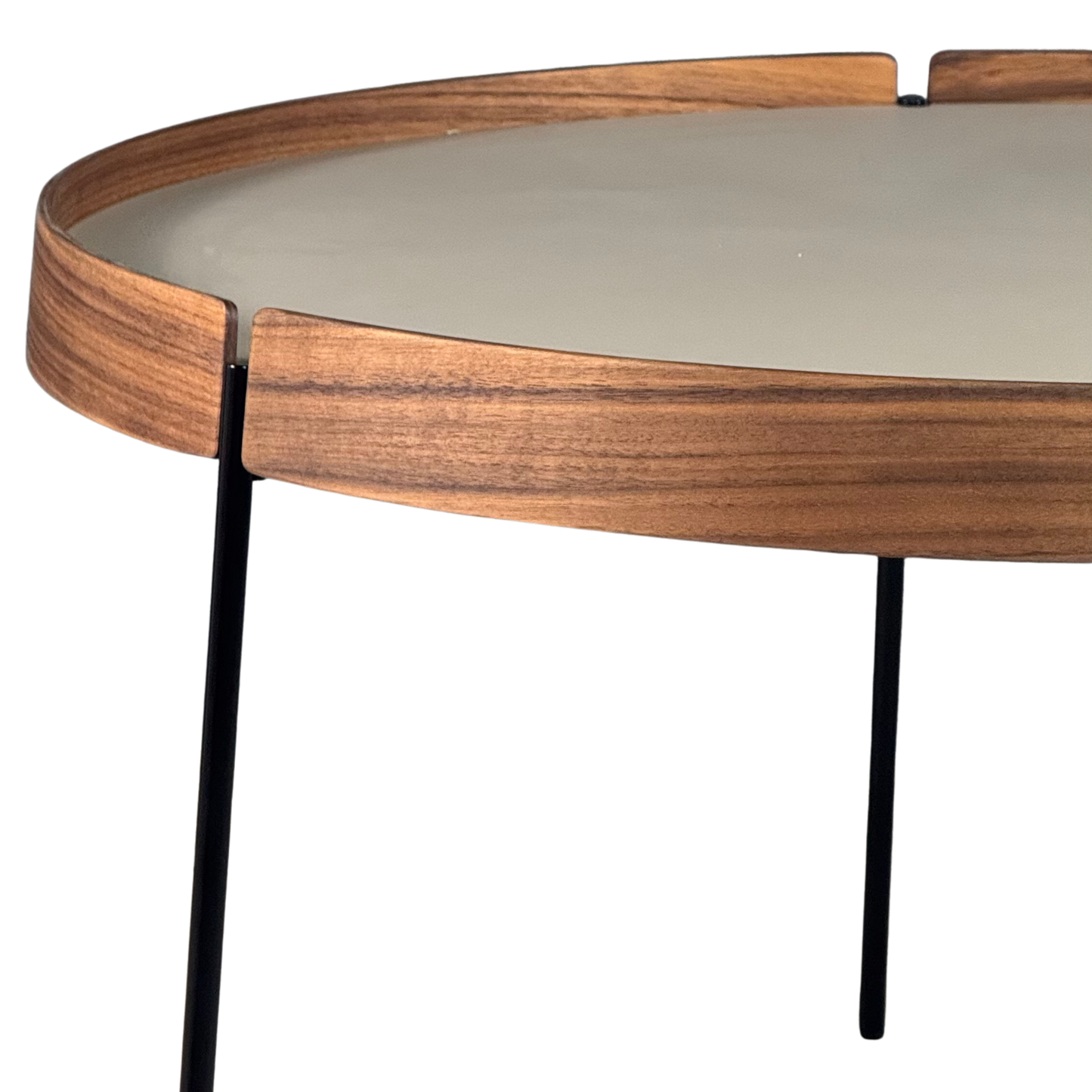 Nissen & Gehl : Model AK750 Reversible 32" Walnut "Turn Table" for Naver