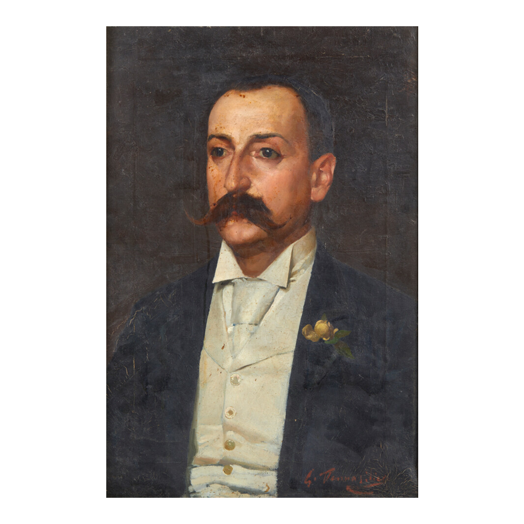 c1900 Giuseppe Pennasilico : portrait of an Italian suited gentleman