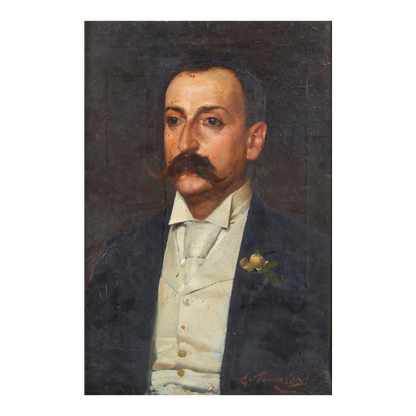 c1900 Giuseppe Pennasilico : portrait of an Italian suited gentleman