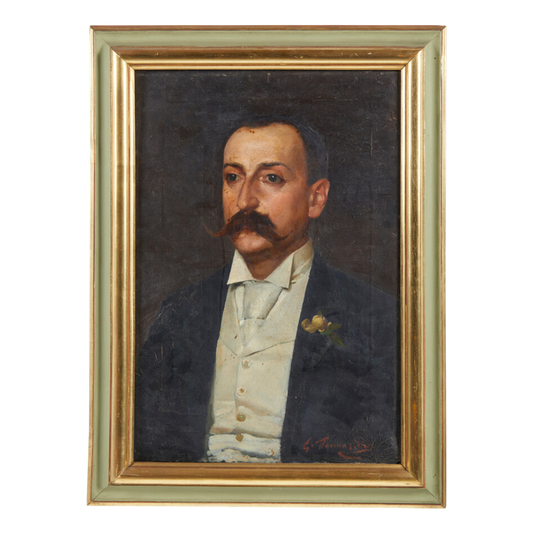 c1900 Giuseppe Pennasilico : portrait of an Italian suited gentleman