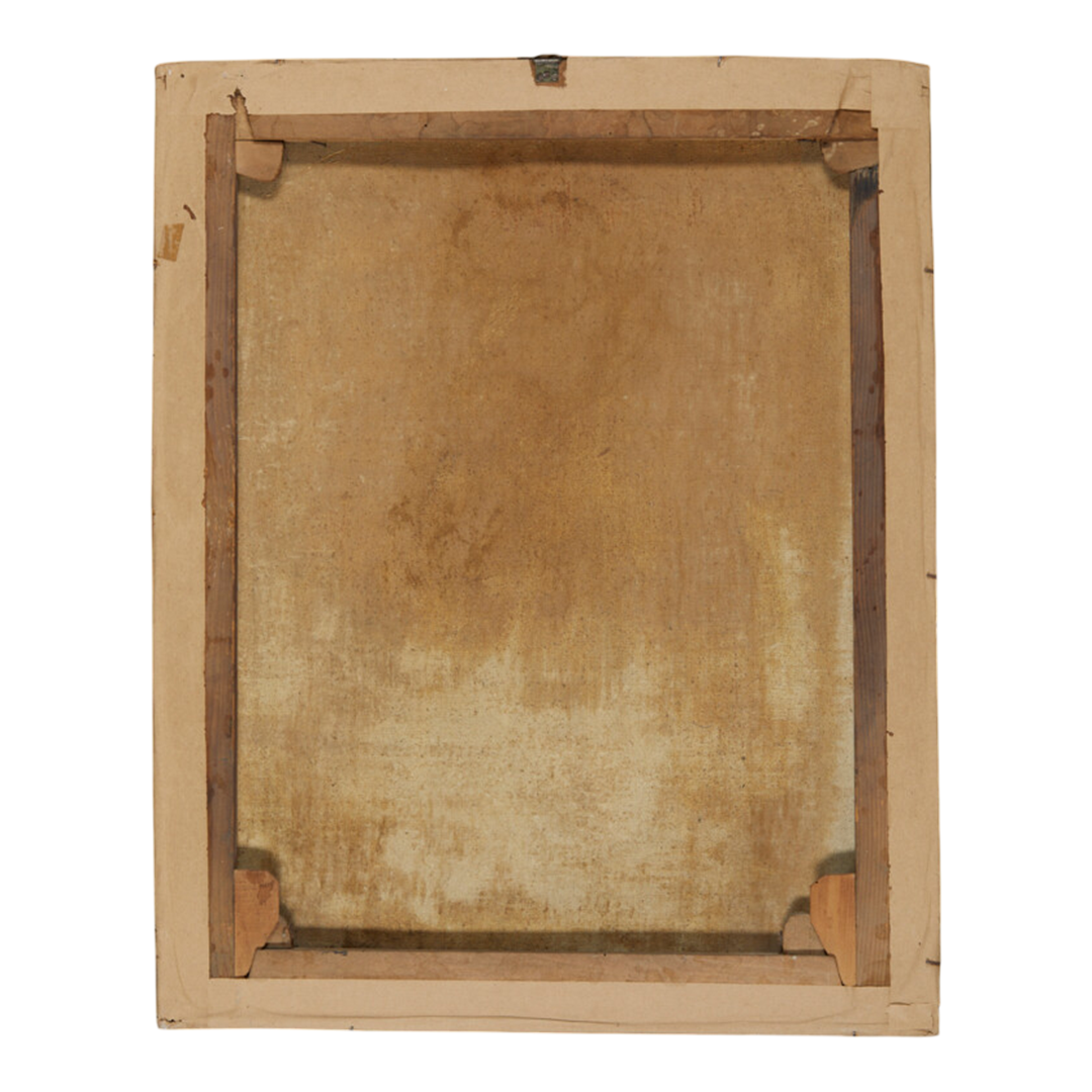 19thc Italian : large portrait of a suited man w/beard