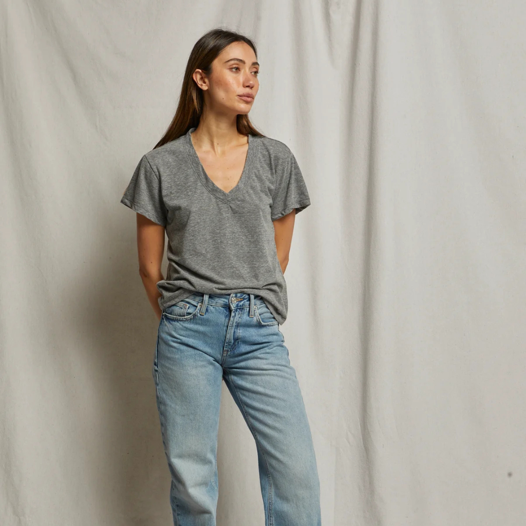 perfectwhitetee : Hendrix Boxy V-Neck Tee
