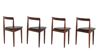 Set four 1950s Hans Olsen "Roundette" chairs