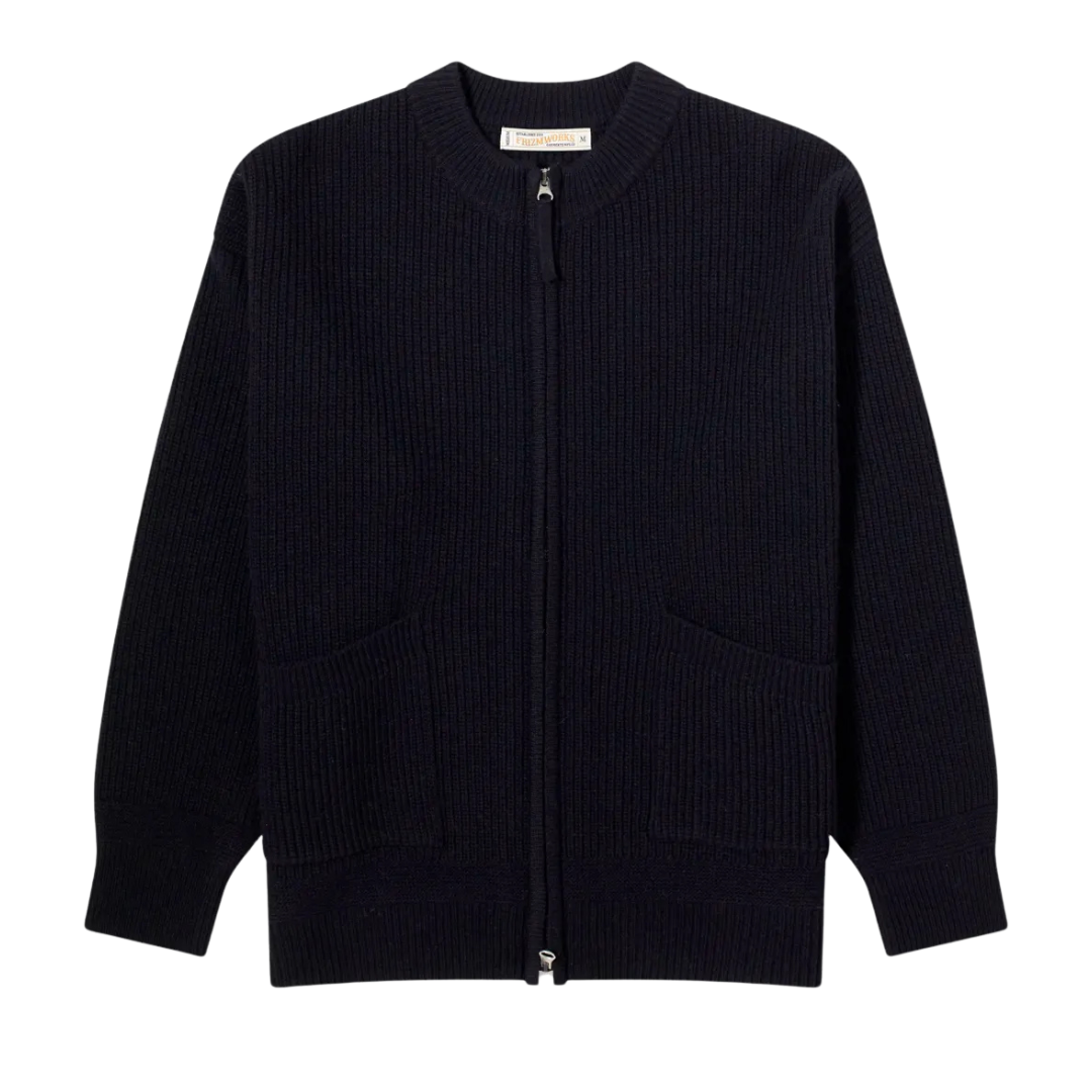 FrizmWORKS : Wool Deck Zip Up Cardigan