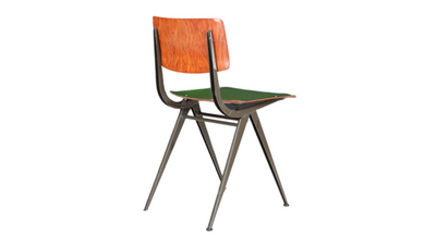 c1970 Friso Kramer style green/brown chair, four available
