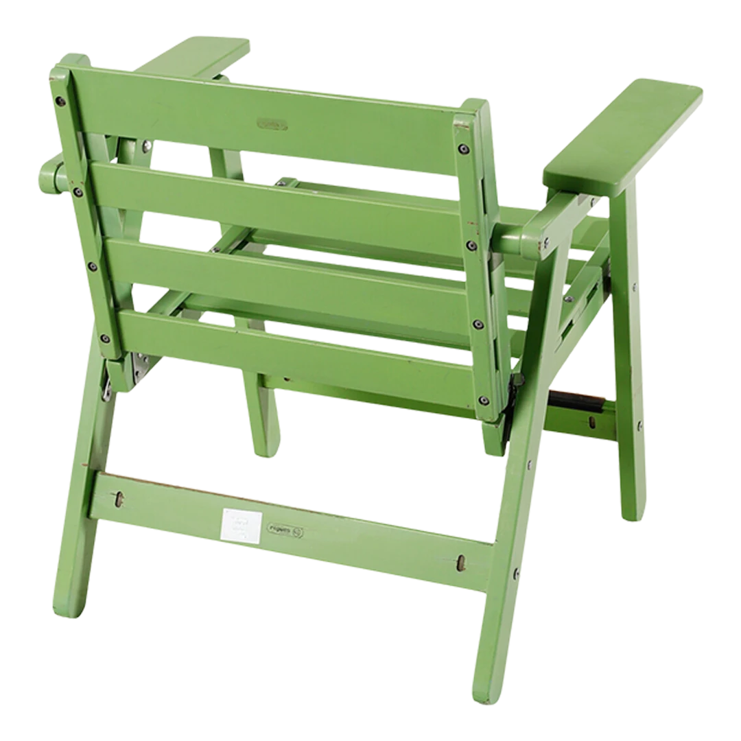 c1968 Carlo Hauner : California painted wood garden chair, Italy