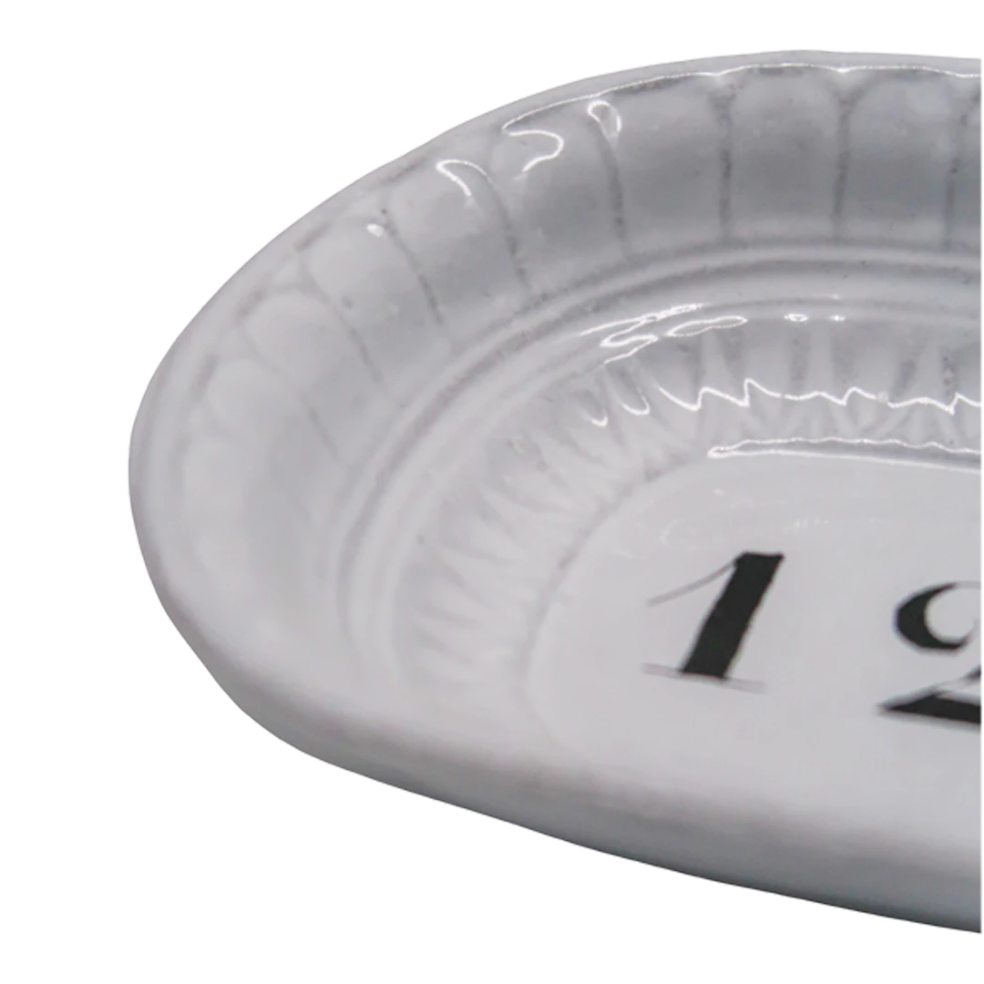 John Derian : Numbers Platter for Astier de Villatte