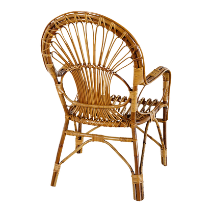 1960s Franco Albini style : rattan garden chair, Italy