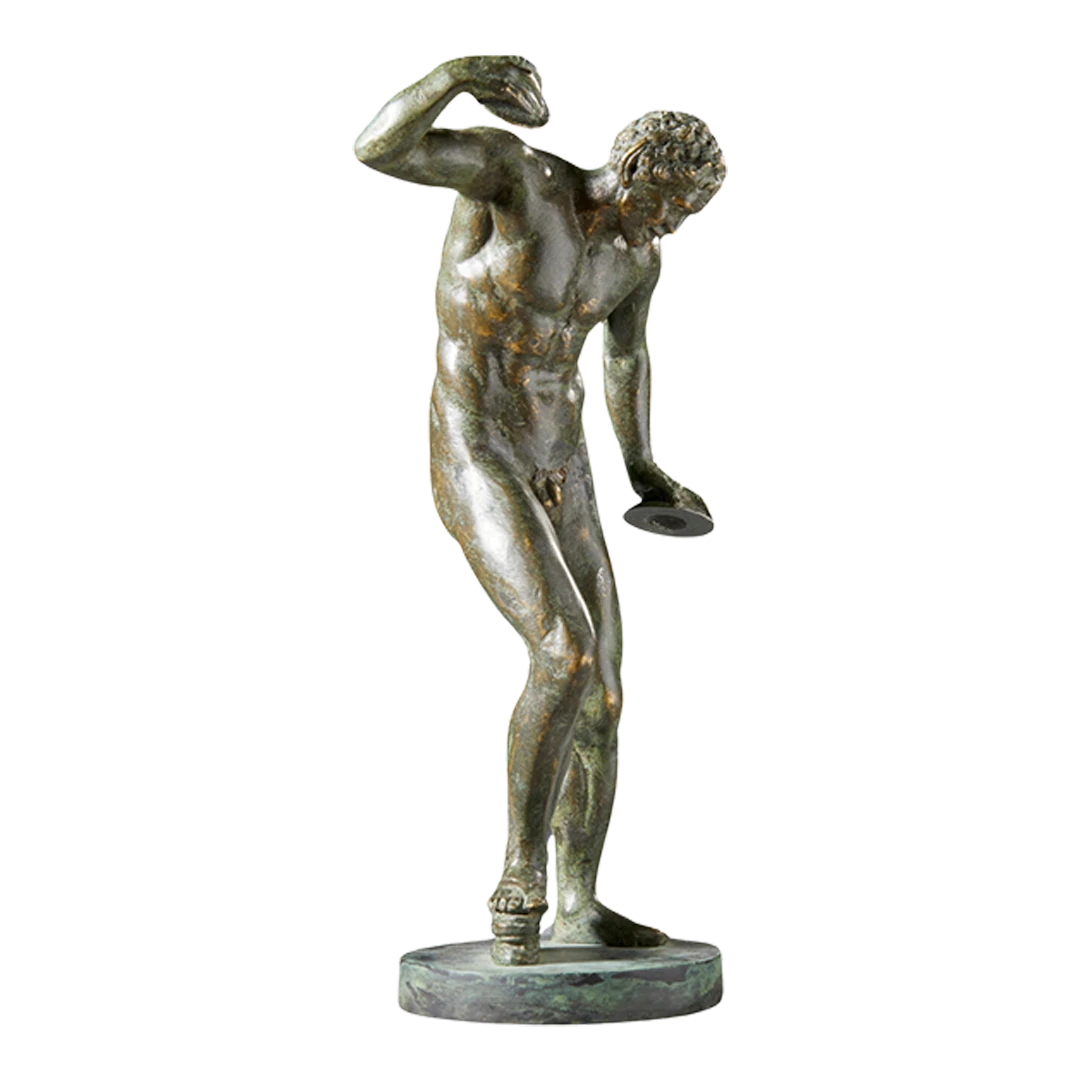1920s Italian : 12" bronze of a dancing Satyr