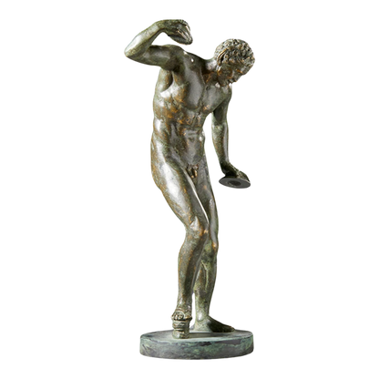 1920s Italian : 12" bronze of a dancing Satyr
