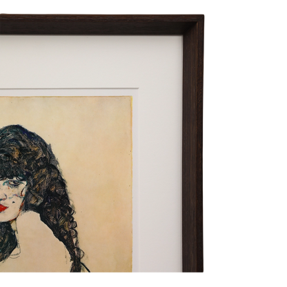 Egon Schiele, Vienna : "Black-haired Woman" Lithograph