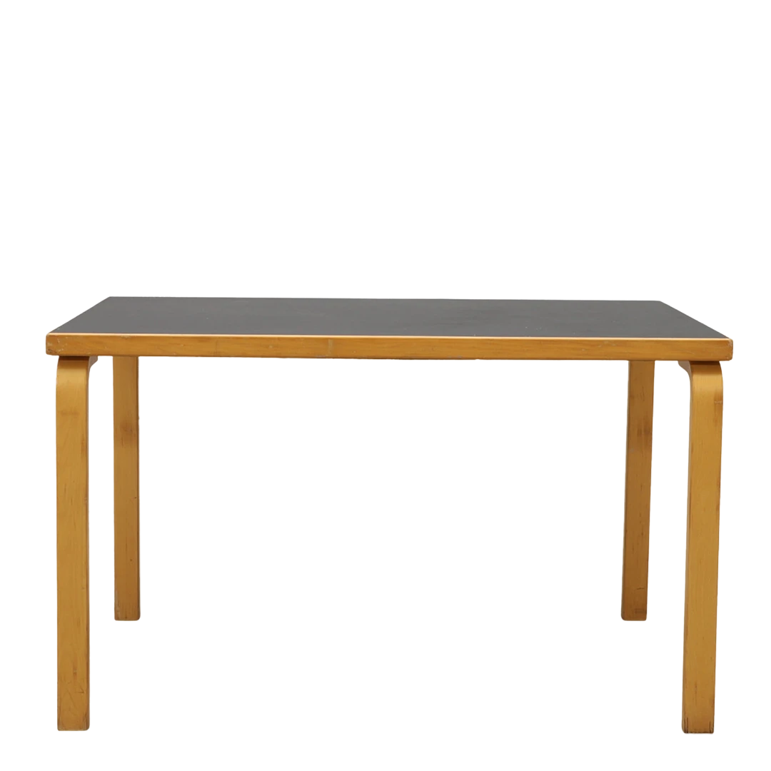 1930s design Alvar Aalto : birchwood "L-Leg" table, Artek Finland