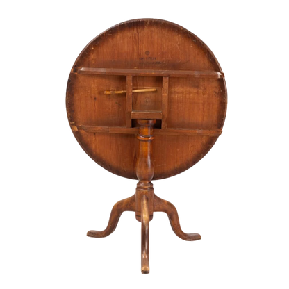 c1775 Jacob Sjölin : burr alder dropleaf tripod table, Kungsör Sweden