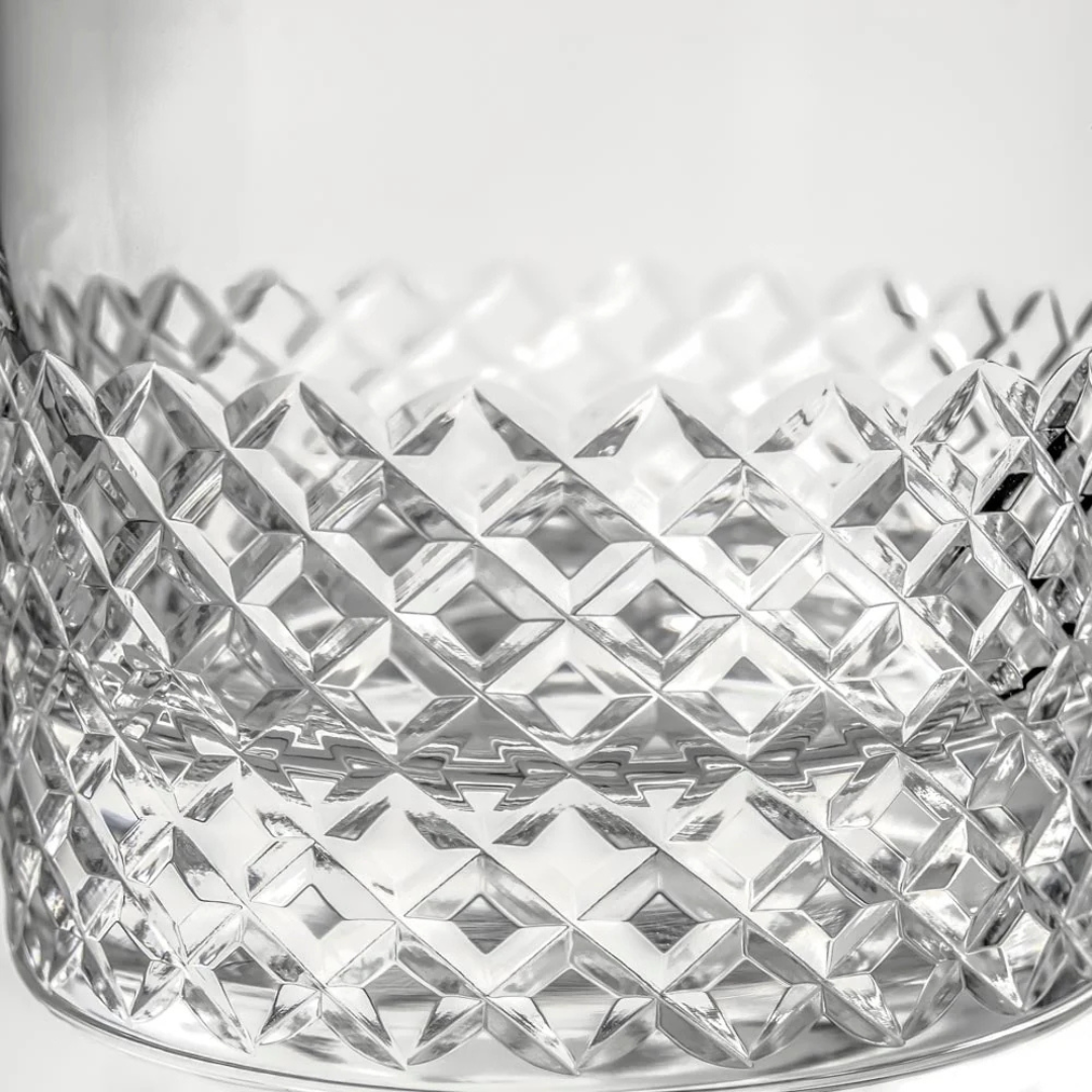 Diamond On the Rocks : lead free crystal Cocktail Glasses 11oz, set of 4