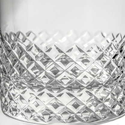 Diamond On the Rocks : lead free crystal Cocktail Glasses 11oz, set of 4