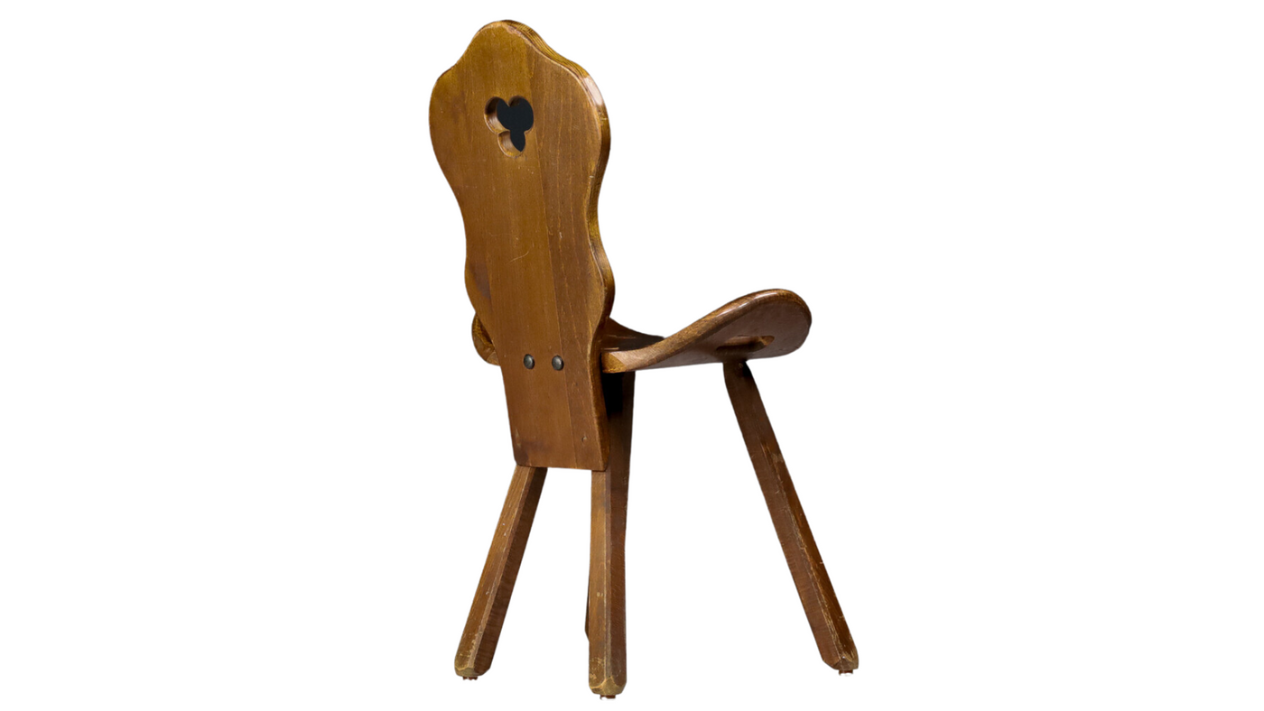 1960s French brutalist saddle or pub chair