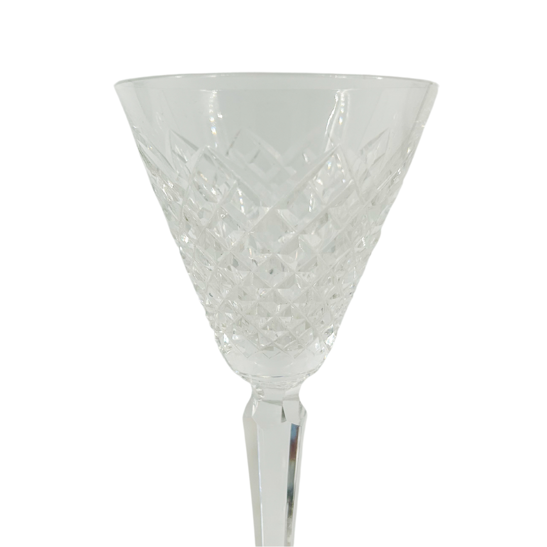 Waterford Crystal : Set 6 "Tyrone" crystal wine stemware