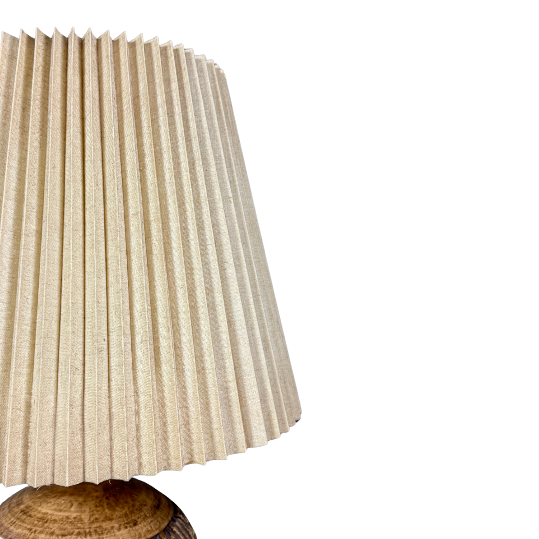1950s West German : pair large geometric fat lava table lamps