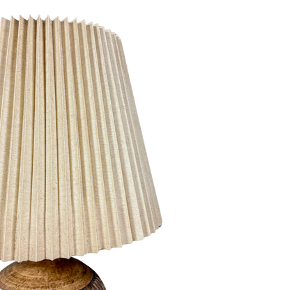 1950s West German : pair large geometric fat lava table lamps