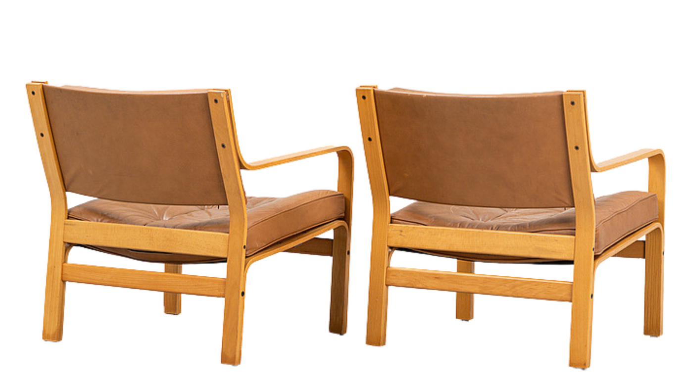 Karl Erik Ekselius leather armchair for JOC Möbler