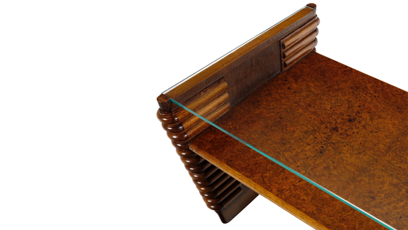 Exceptional 1930s Vittorio Valabrega walnut coffee table