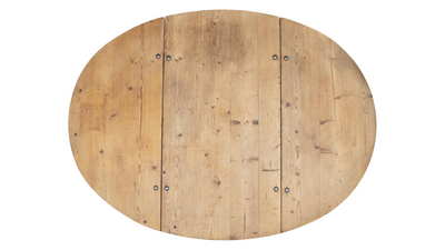 19th century Swedish pinewood drop-leaf table