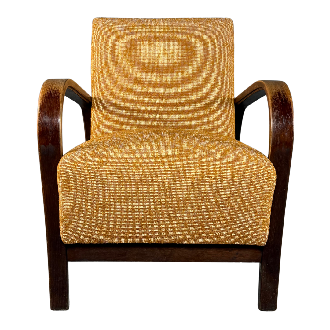 1950s Koželka and Kropácek : bent beechwood armchair