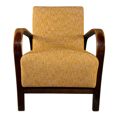 1950s Koželka and Kropácek : bent beechwood armchair