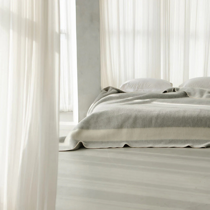 Blacksaw : The Siempre Blanket in Light Heather