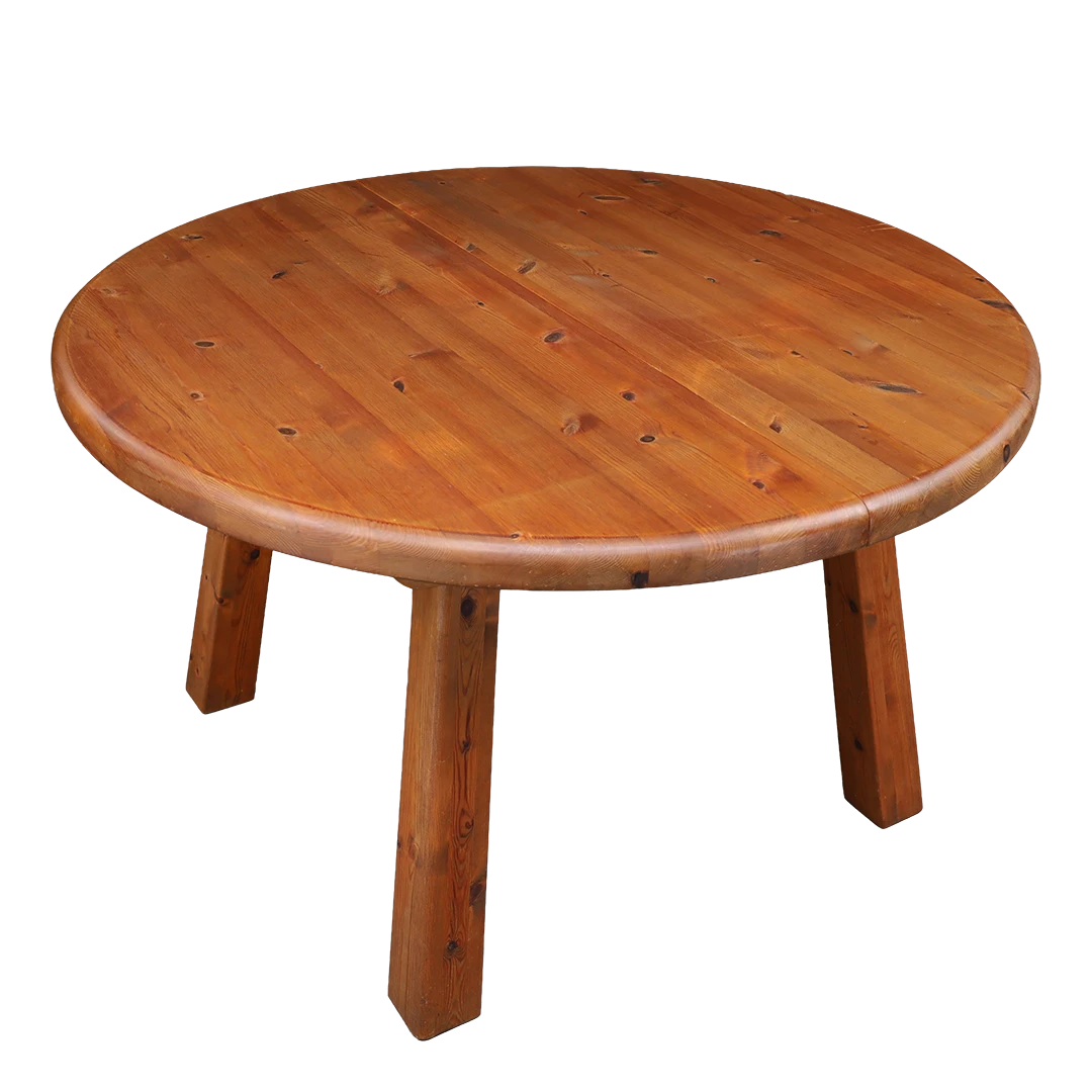 1970s WASA  Möbel : solid Swedish pinewood dining table