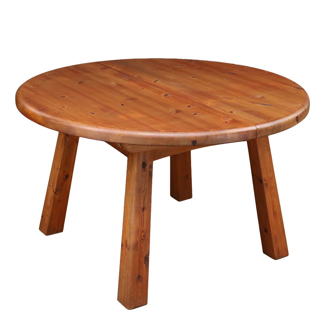 1970s WASA  Möbel : solid Swedish pinewood dining table