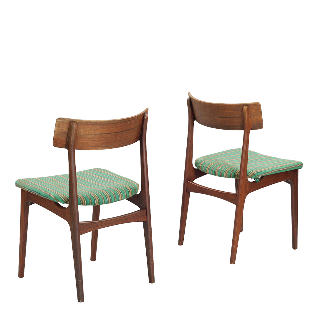 1960s Bernhard Pedersen & Søn : set six rosewood dining chairs, Denmark