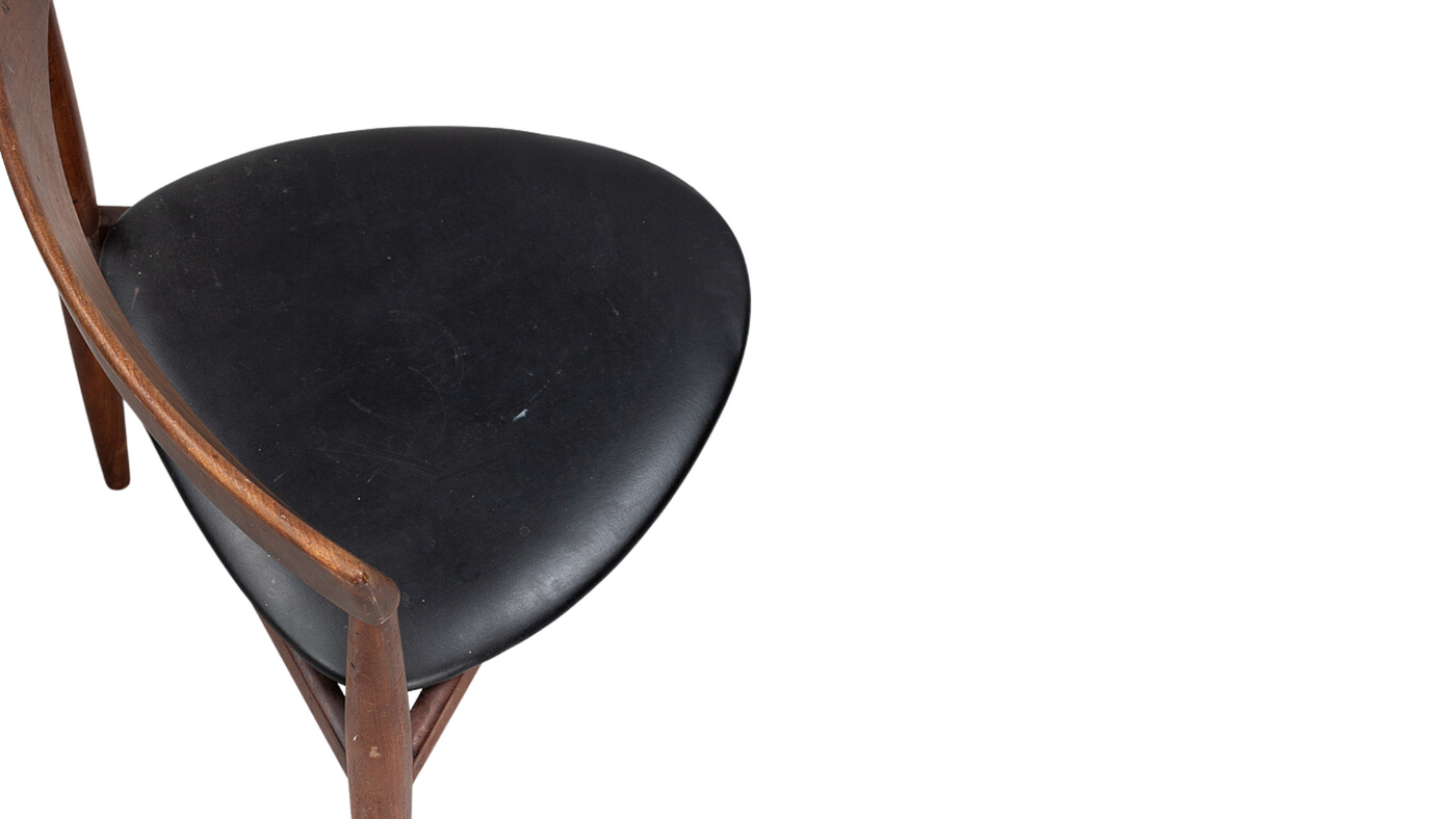 Set four 1950s Hans Olsen "Roundette" chairs