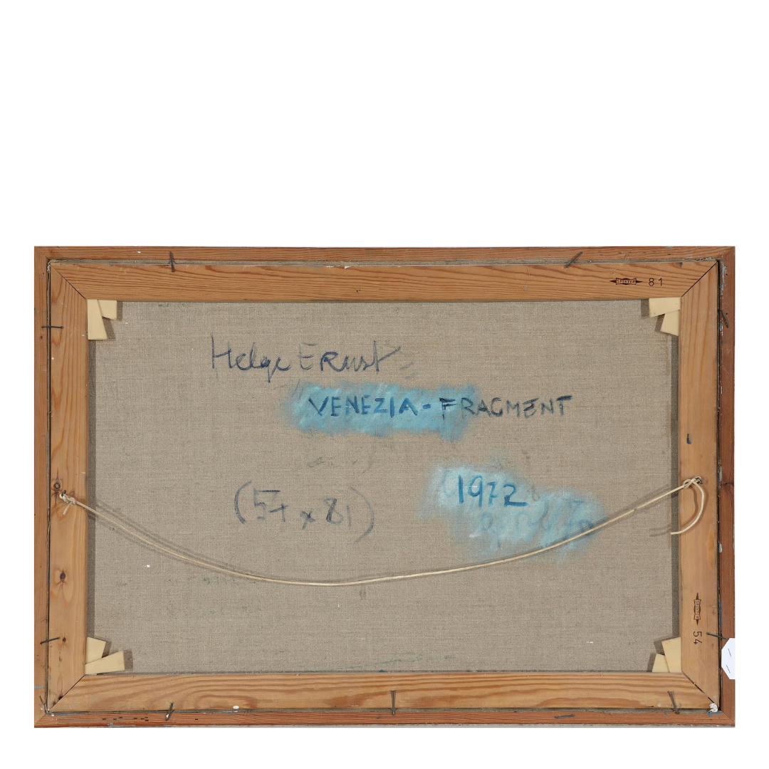 Helge Ernst (Danish) : abstract “Venezia-Fragment” dated 1972