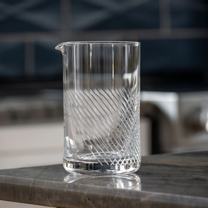 Bourbon Street : lead free crystal Cocktail Mixing Glass