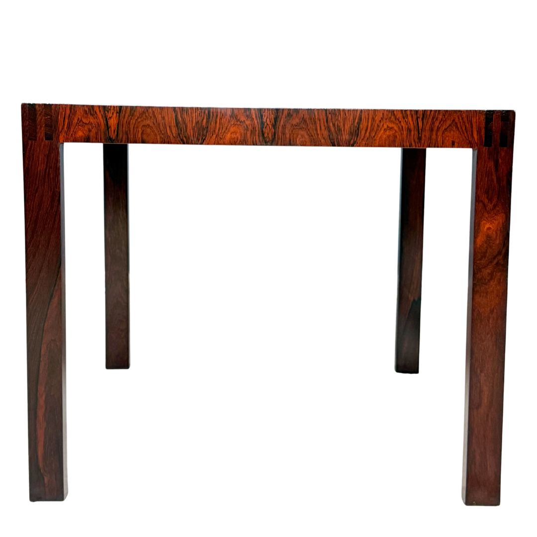 1960s Leif Jacobsen : pair square rosewood side tables, Toronto