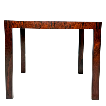 1960s Leif Jacobsen : pair square rosewood side tables, Toronto