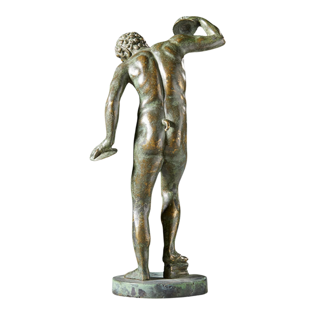 1920s Italian : 12" bronze of a dancing Satyr