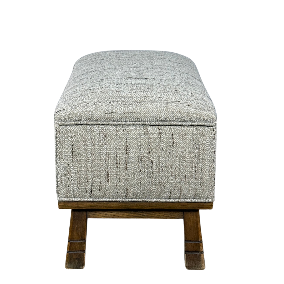 1930s Danish : upholstered 24" benches with storage