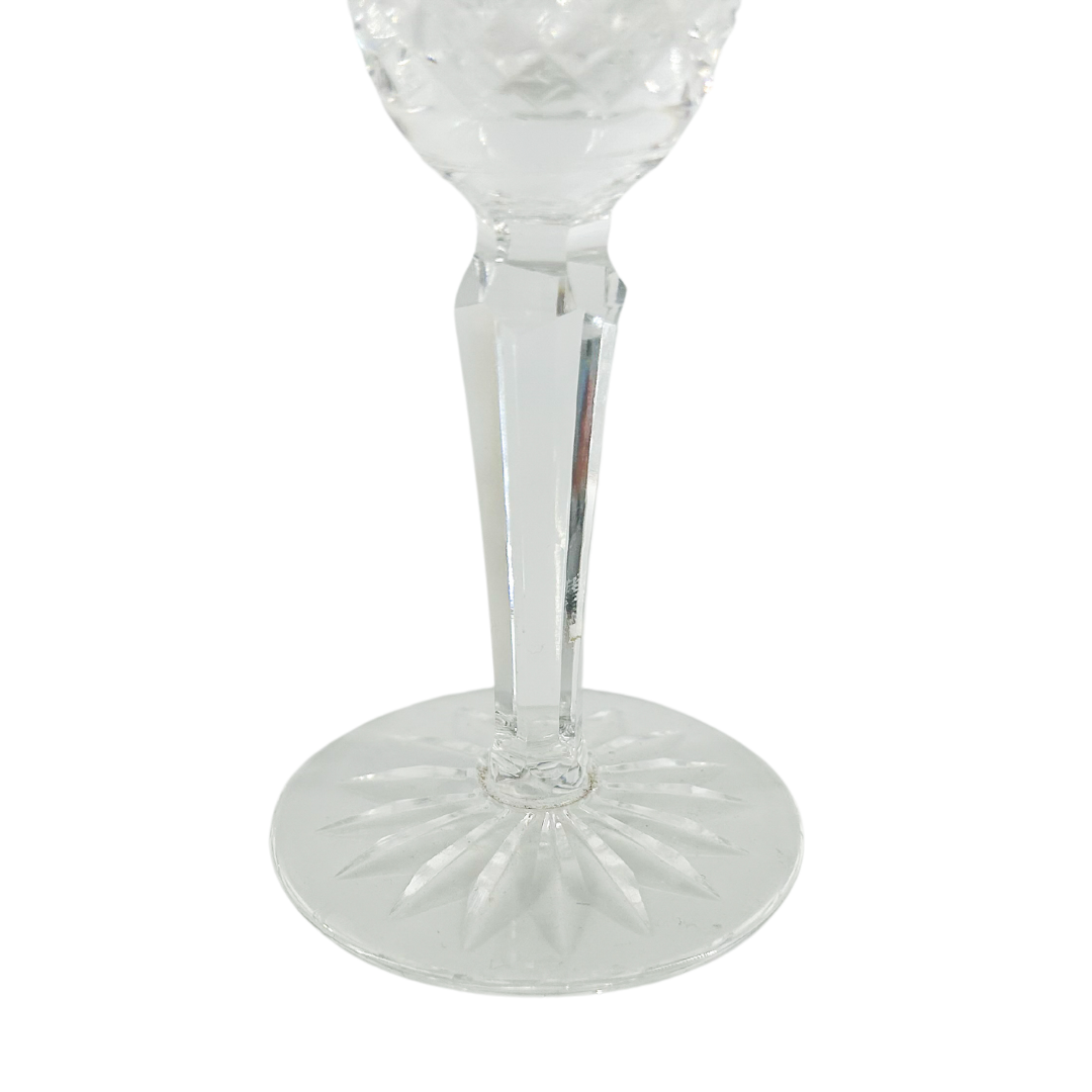 Waterford Crystal : Set 6 "Tyrone" crystal wine stemware