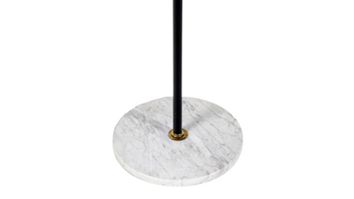 1950s Stilnovo brass & marble floor lamp, Italy