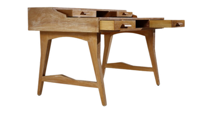 1960s Italian maplewood writing desk