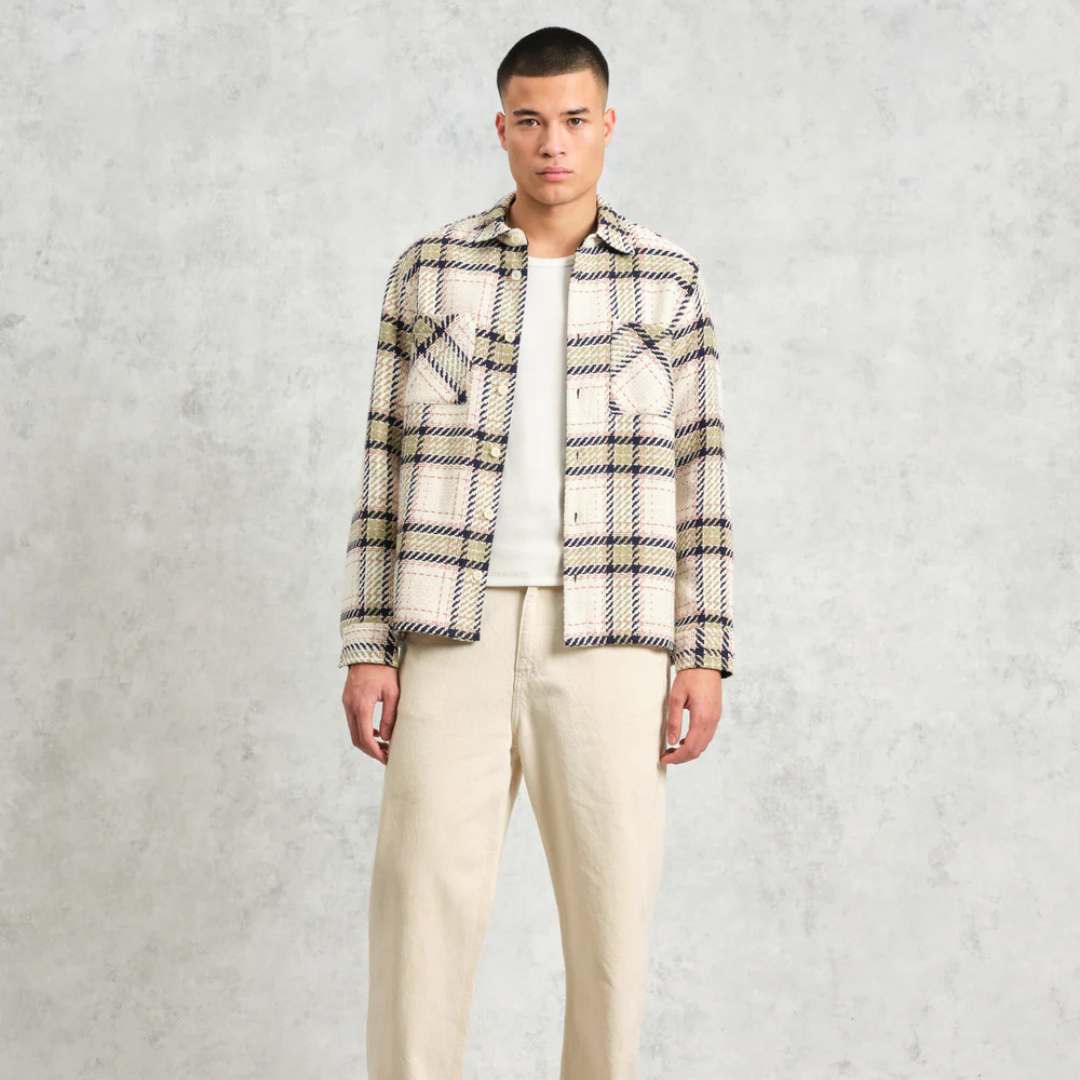 Wax London : Whiting Harp Check Overshirt