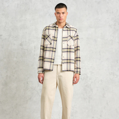 Wax London : Whiting Harp Check Overshirt