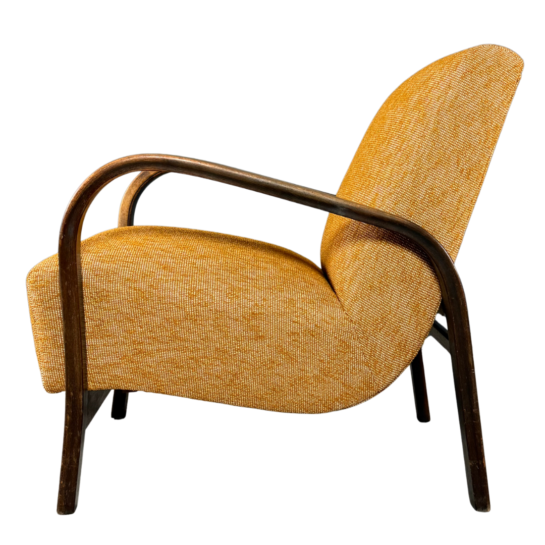 1950s Koželka and Kropácek : bent beechwood armchair