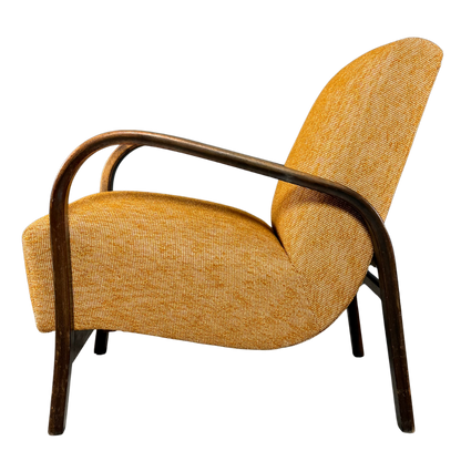 1950s Koželka and Kropácek : bent beechwood armchair